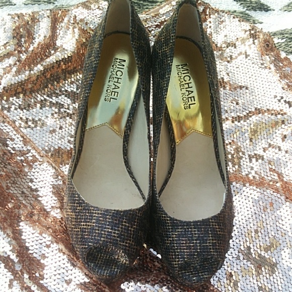 Michael Kors platform peep toe high heels - Picture 2 of 8